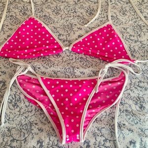 Hunni Bunni swim polka dot bikini SET